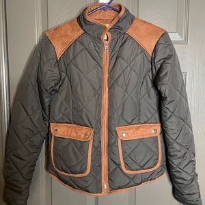 Lauren James Black Puffer Jacket Size S